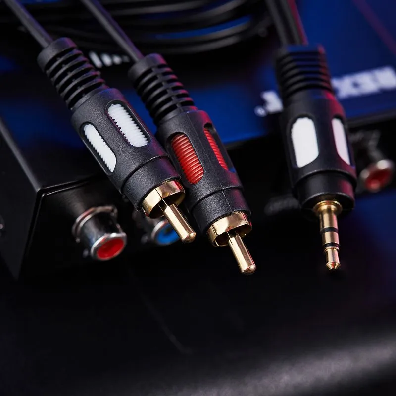 Шнур Стерео 3,5мм - 2 RCA, 1,5м, Gold REXANT - Фото 3