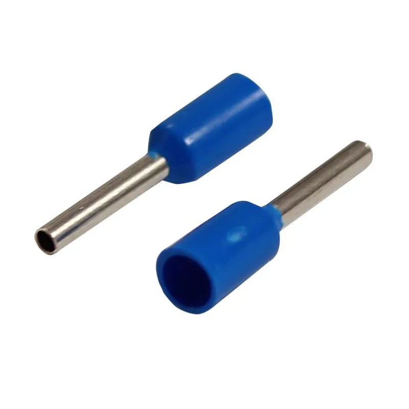 Наконечник штыревой втулочный изолированный F-8 мм 0.75 мм² (НШВи 0.75-8) синий REXANT - Фото 3