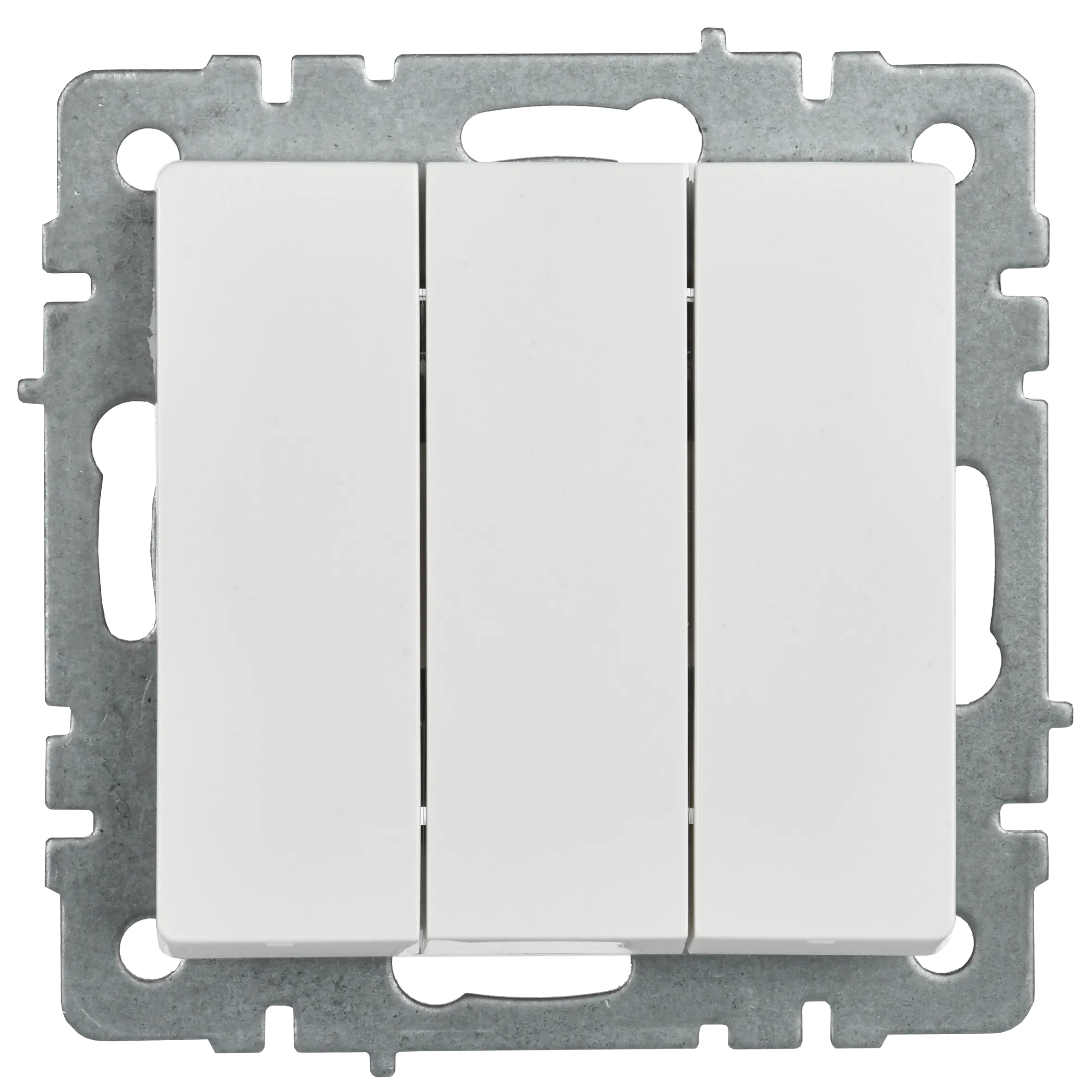 BRITE Выключатель 3-клавишный 10А ВС10-3-0-БрБ белый IEK - Фото 2