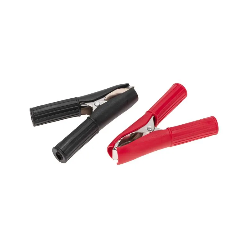 Зажим крокодил в изоляторе, длина 75мм, ток 30A, 2 шт., пакет БОПП REXANT