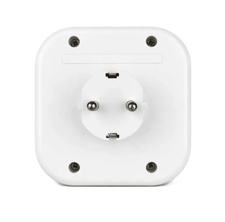 Разветвитель электрический 4 розетки с заземлением, 16А, белый DEKRON - Фото 2