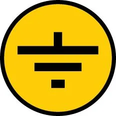 Самоклеящаяся этикетка 30х30мм символ "Заземление" IEK YPC20-ZAZEM-1-096