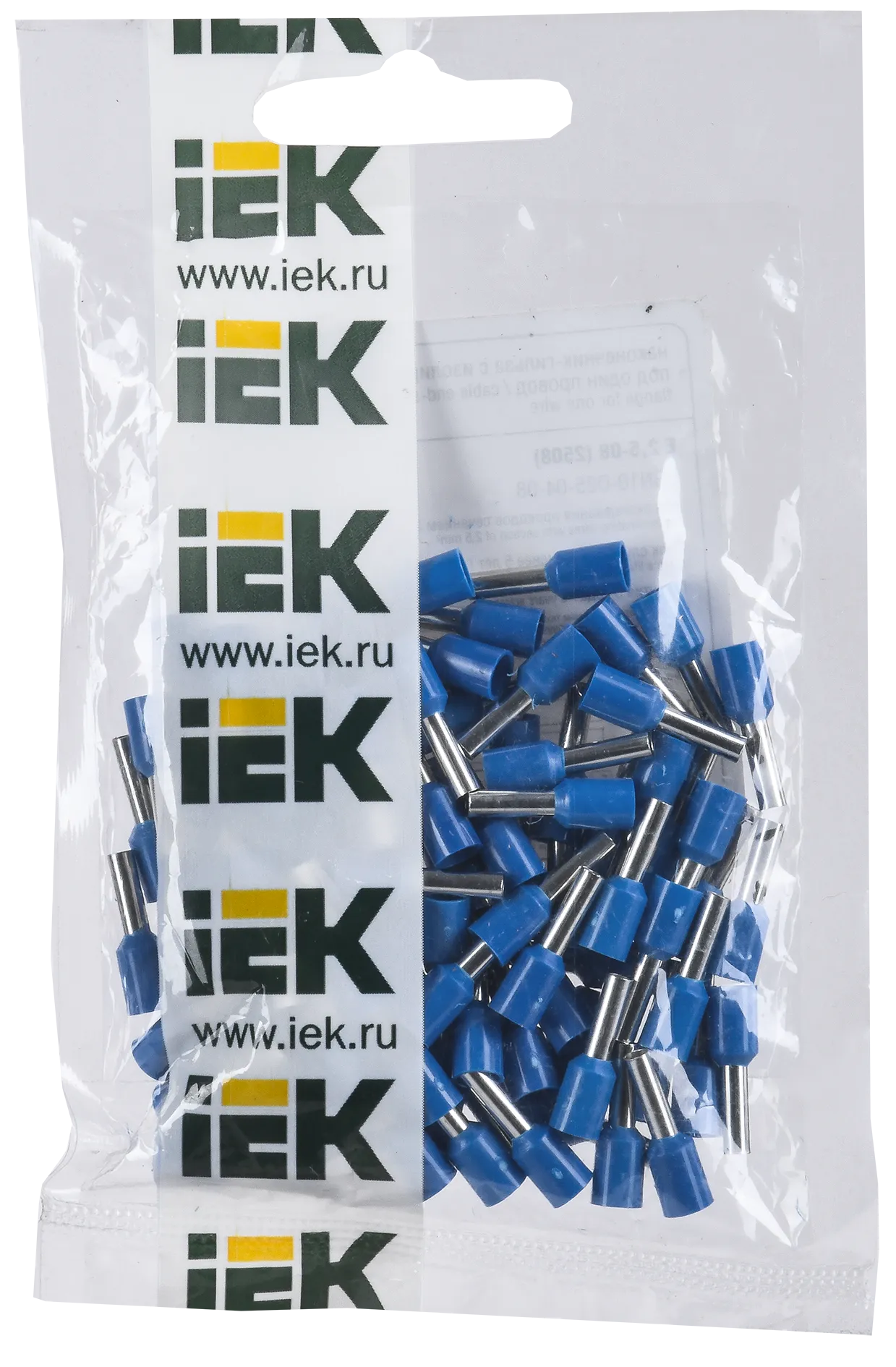 Наконечник НШВИ 2,5-8 синий (100шт/упак) IEK - Фото 2