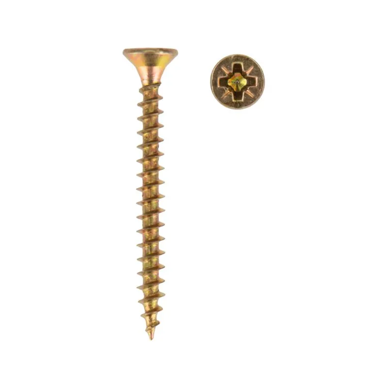 Саморез универсальный KRANZ 3х40, желтый цинк, короб (200 шт./уп.) - Фото 2