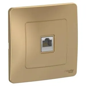 Розетка компьютерная 1-м СП Blanca RJ45 кат.5E титан SE BLNIS045004 1210362