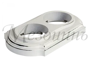 Рамка  двухместная "Элегант" , цвет - белый прованс, ТМ "МезонинЪ" GE70702-37 GE70702-37