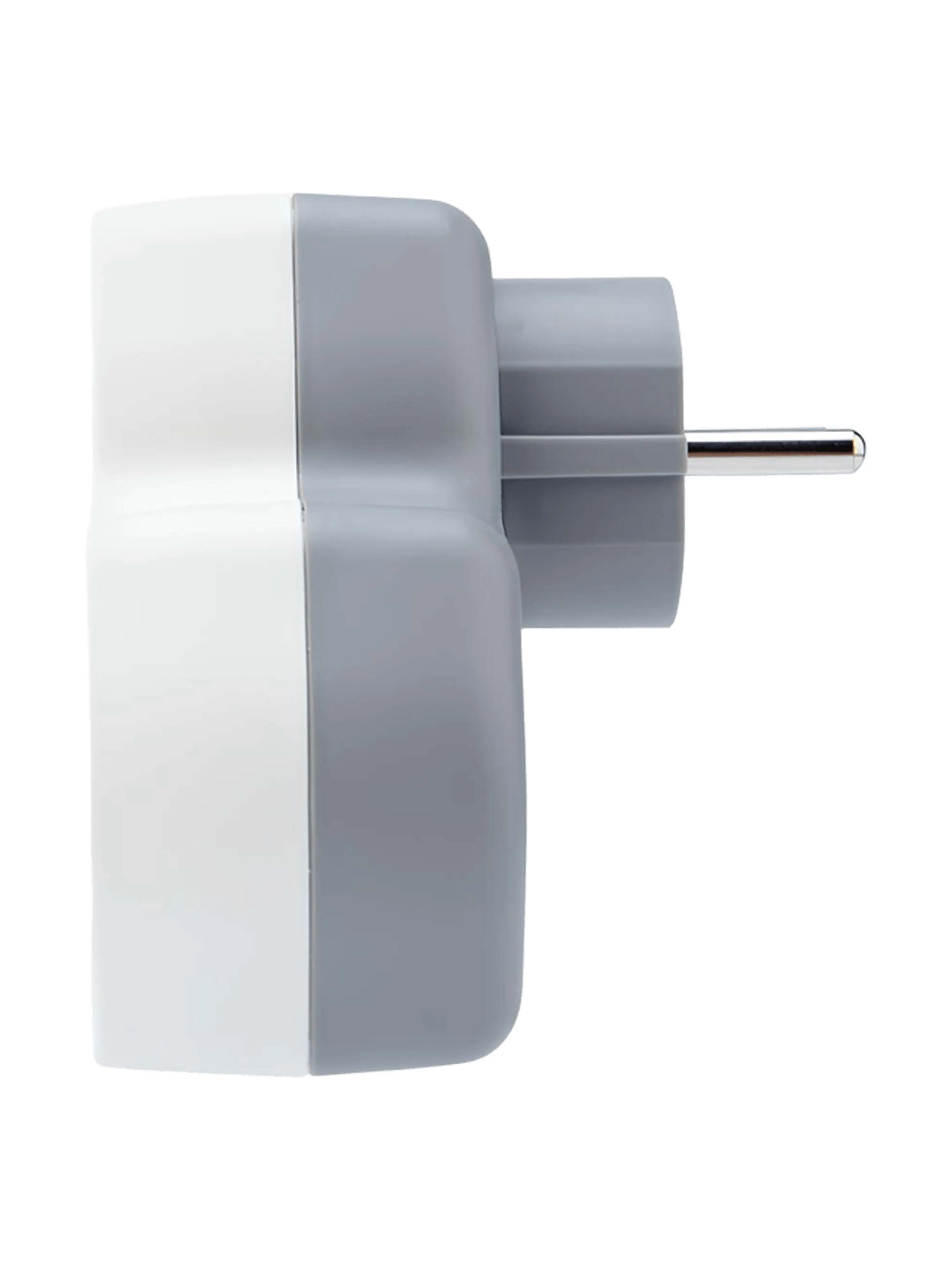 Сетевой разветвитель 2 гнезда с/з, с защитными шторками, 16A, 250V + 2 USB A+C, PD20W, QC18W, белый DEKRON для электропроводки