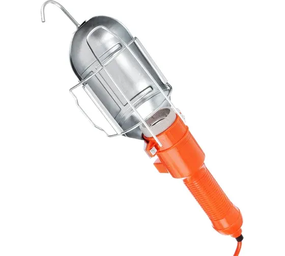 Светильник СПГ-01 переносной гаражный Е27, 60Вт, 220В, ПВС 2х0,75, 20м. DEKRON