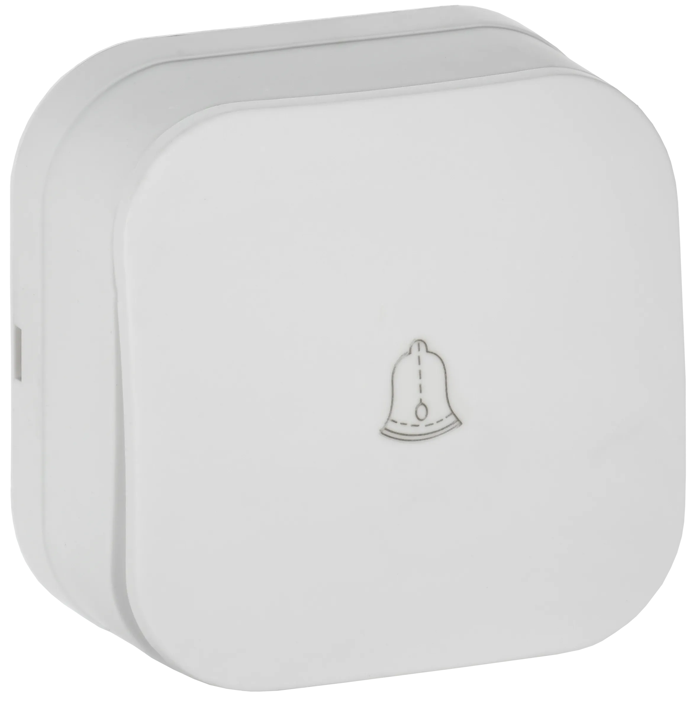 GLORY Выключатель 1-клавишный для открытой установки самовозвратный 10А ВСс20-1-0-ХБм белый матовый IEK