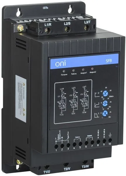 Устройство плавного пуска SFB 3Ф 380В 7,5кВт 15A Uупр 24В Modbus ONI