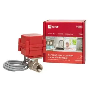 AquaExpert 220V Шаровой кран с электроприводом 1/2 дюйма EKF AquaExpert-valve-1/2
