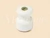 Изолятор фарфоровый в комплекте с саморезом для наружного монтажа витой электропроводки, D18,5х24мм, GE70027-01