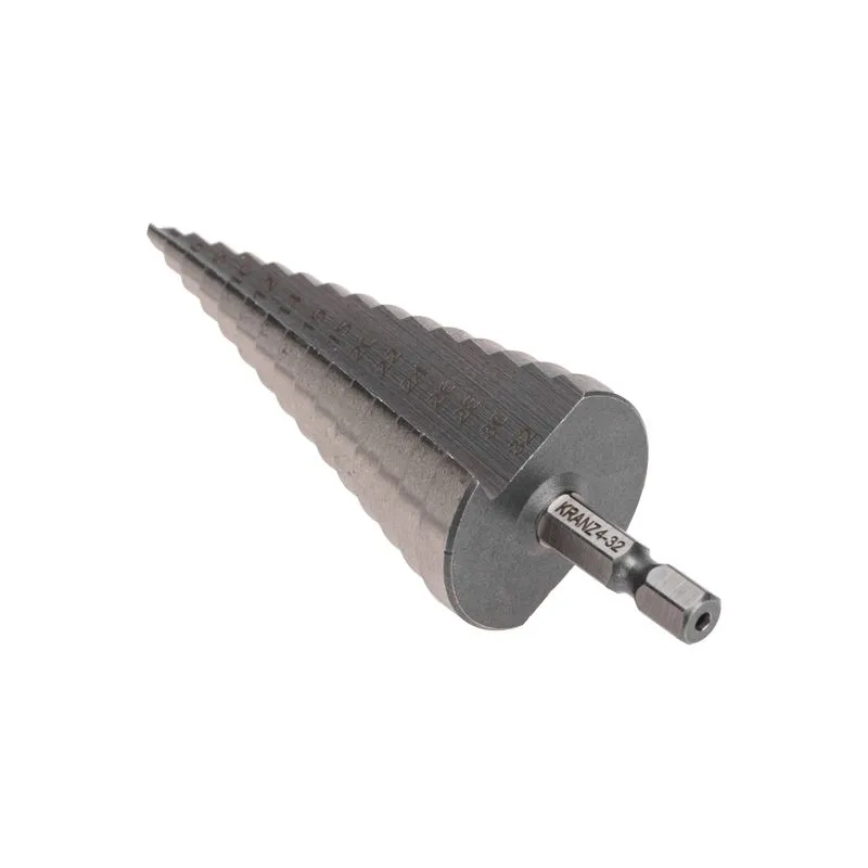 Сверло по металлу ступенчатое 4,0-32,0мм, 102мм, 62 HRC KRANZ - Фото 3