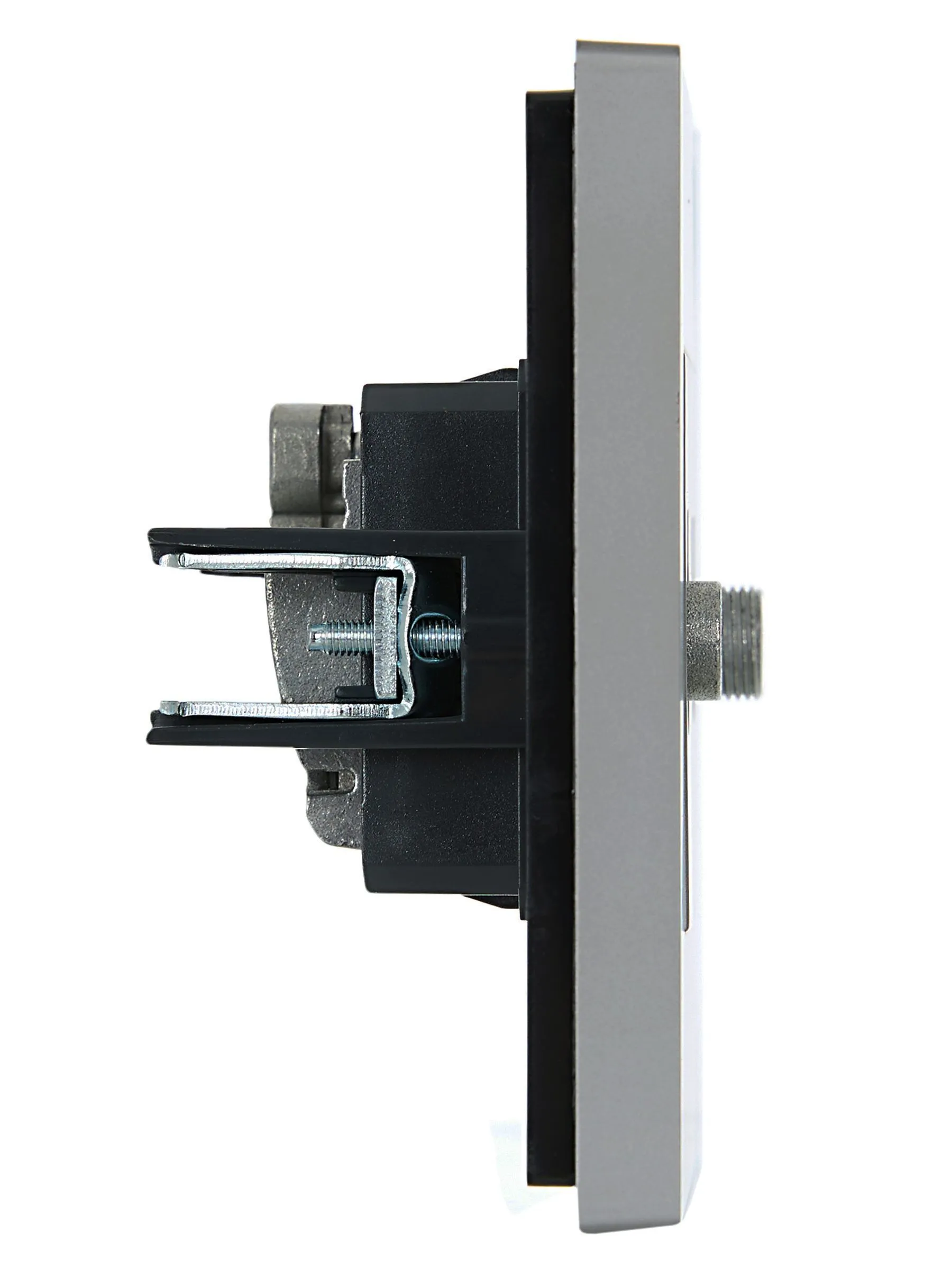 FORTE&PIANO Розетка двойная TV+SAT FP538 сталь IEK - Фото 3