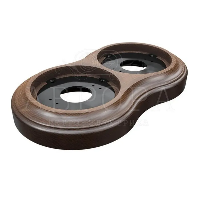 Рамка 2-местная, цвет - тёмный дуб