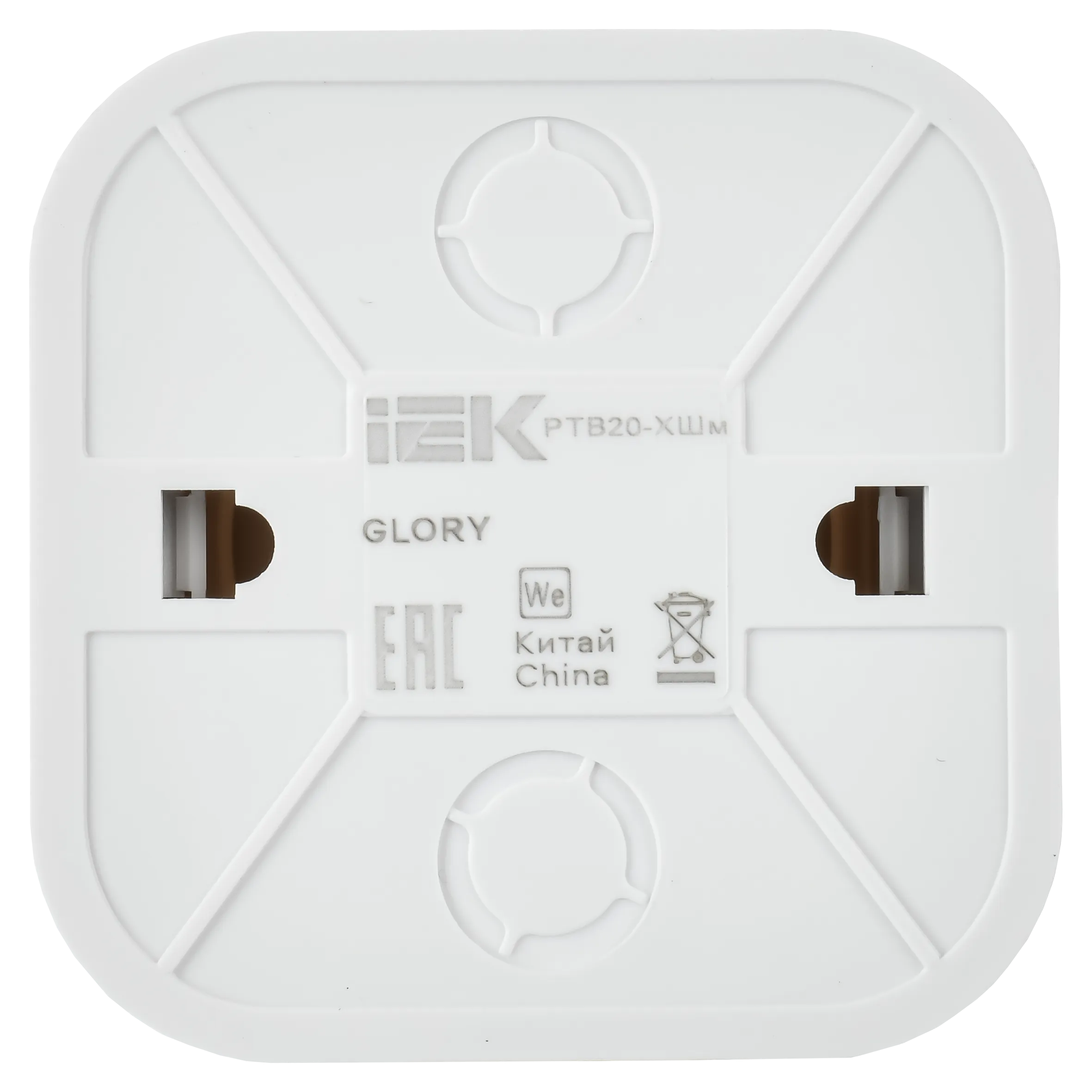 GLORY Розетка для открытой установки TV РТВ20-ХШм шампань матовый IEK - Фото 4