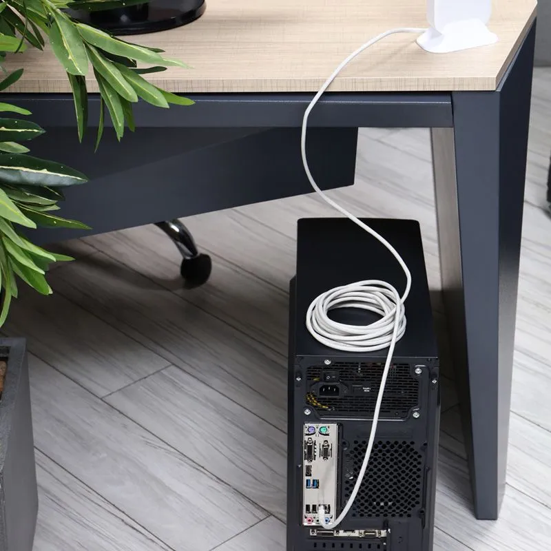 Шнур коммутационный, патч-корд U/UTP RJ45-RJ45, CAT 5e, LSZH серый, 5м REXANT - Фото 2