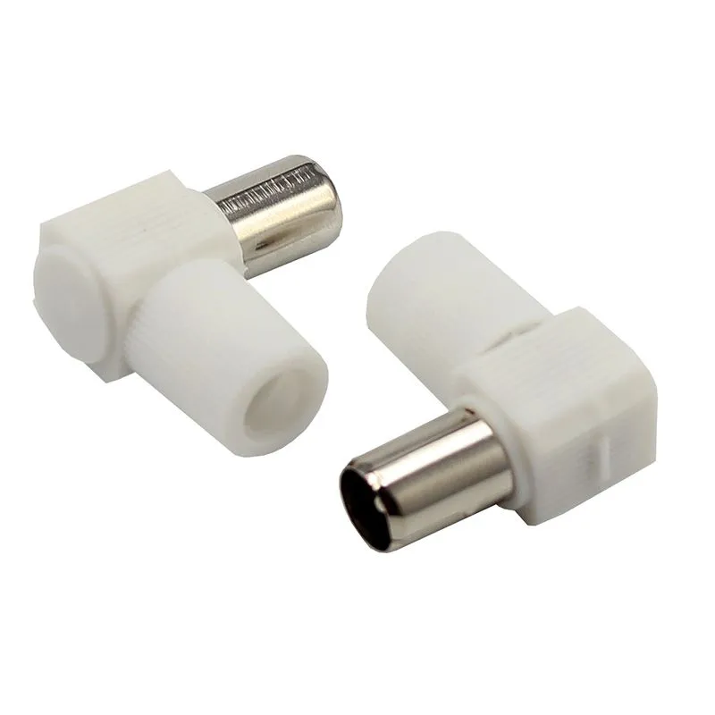 Разъем антенный, штекер TV угловой, RG-6, белый, 1 шт, REXANT - Фото 4