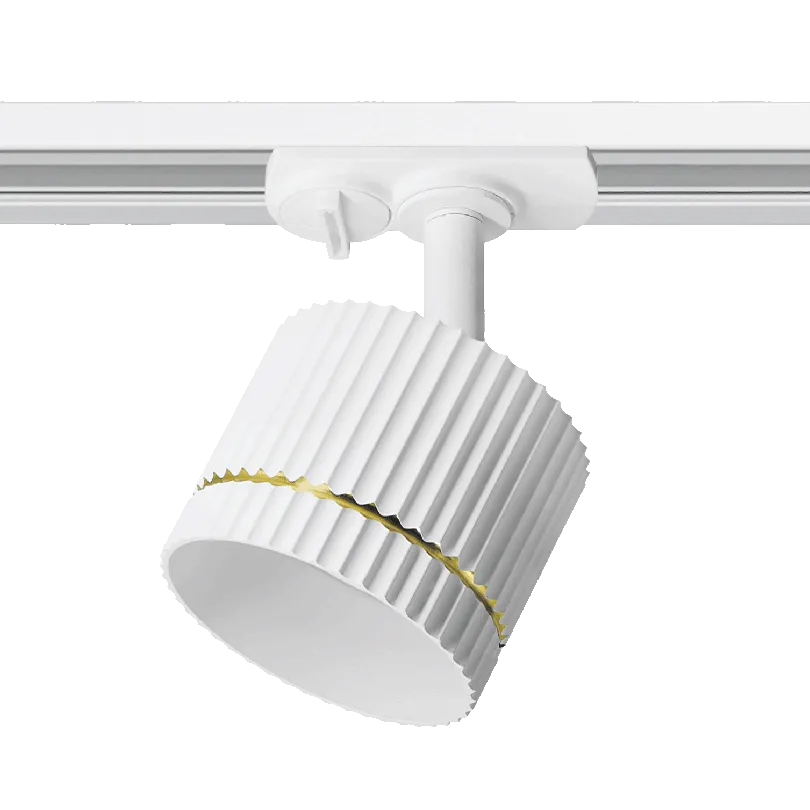Трековый светильник WOLTA WTL-GX53/18WG NIMB под лампу GX53 Белый/золото D85x70 WTL-GX53/18WG