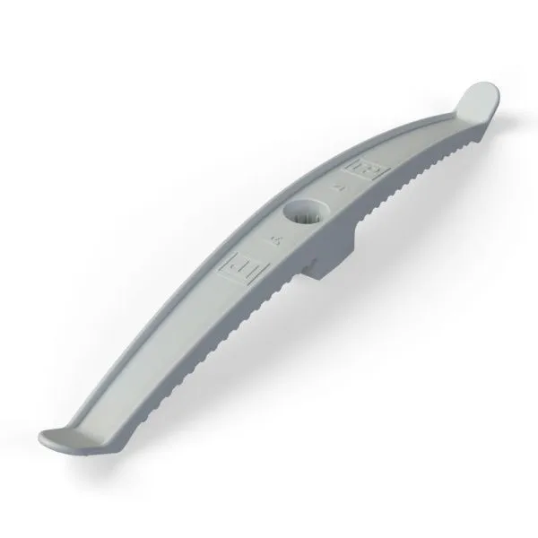 Держатель кабеля двусторонний для прямого монтажа серый (20шт/уп) Промрукав