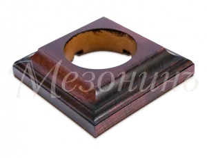 Рамка одноместная "Престиж" красное дерево, для наружного и внутреннего монтажа, ТМ "МезонинЪ" GE707 GE70706-27