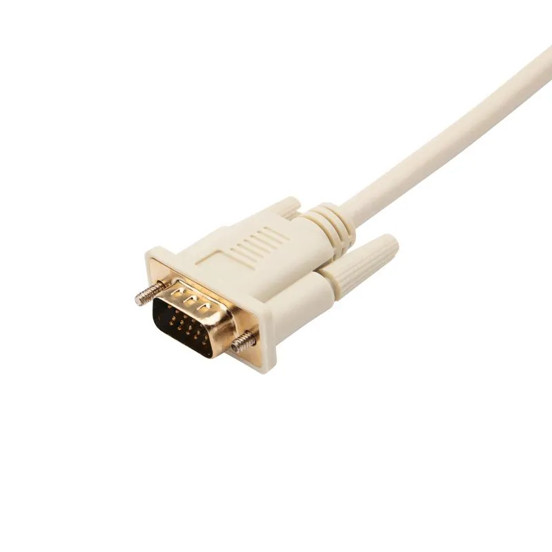 Шнур VGA - VGA с ферритами, 1,8м, серый, Gold REXANT - Фото 3