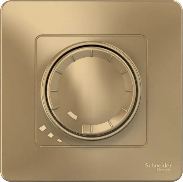 Светорегулятор поворотно-нажимной универсальный СП Blanca 400Вт титан SE BLNSS040014 - Фото 3