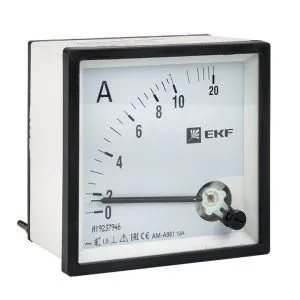 AMA-961 аналоговый на панель (96х96) квадратный вырез 10А прямое подкл. EKF ama-961-10