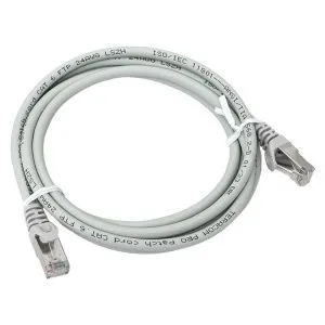 Патч-корд TERACOM PRO Cat.6 экран. FTP LSZH серый (2,0м) TRP-6FTP-LSH-2M-GY