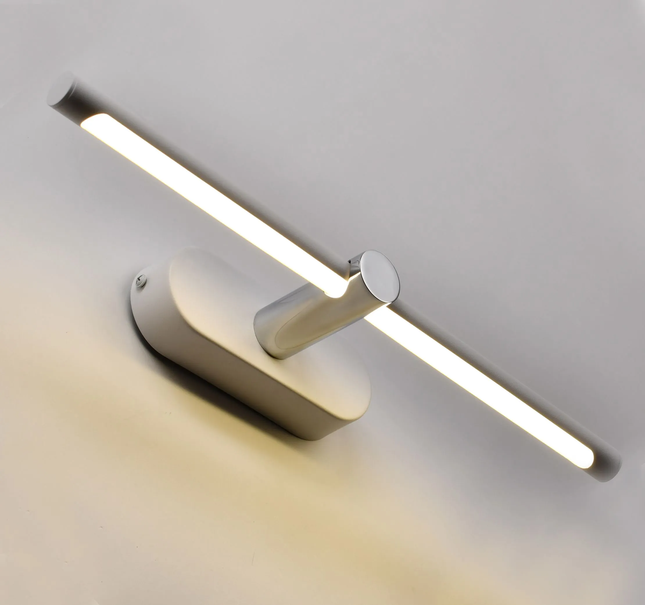 LIGHTING Светильник светодиодный 5114 настенный 9Вт 4000К IP44 белый/хром IEK - Фото 3