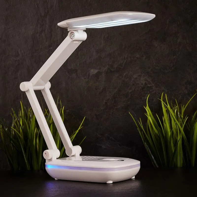 Светильник настольный REXANT Сиквел Про c солнечной панелью и с ночником, 220 В, LED, 5 Вт, 4000 К, бесступенчатое диммирование, заряжаемый, 2 ч автон - Фото 2