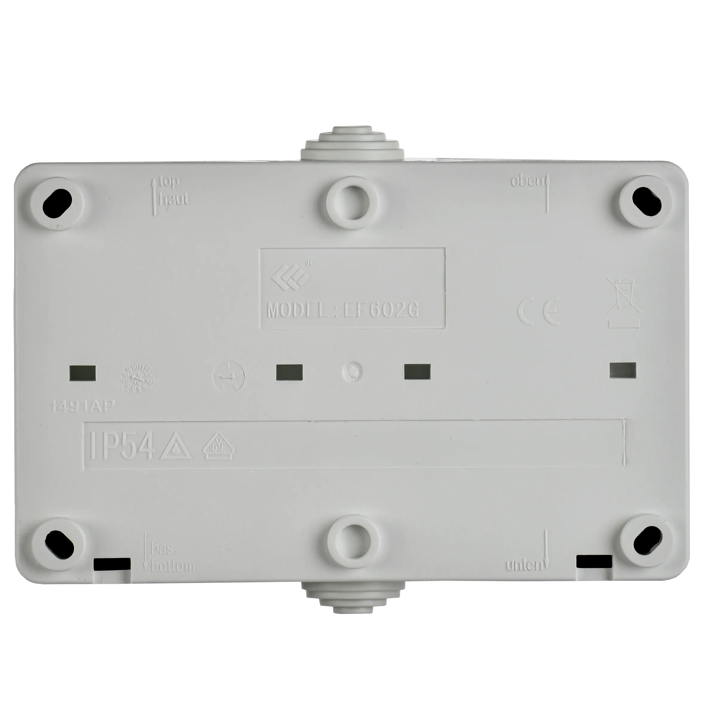 FORS Розетка 2-местная с заземлением для открытой установки 16А IP54 РСб22-3-ФСр серый IEK - Фото 5