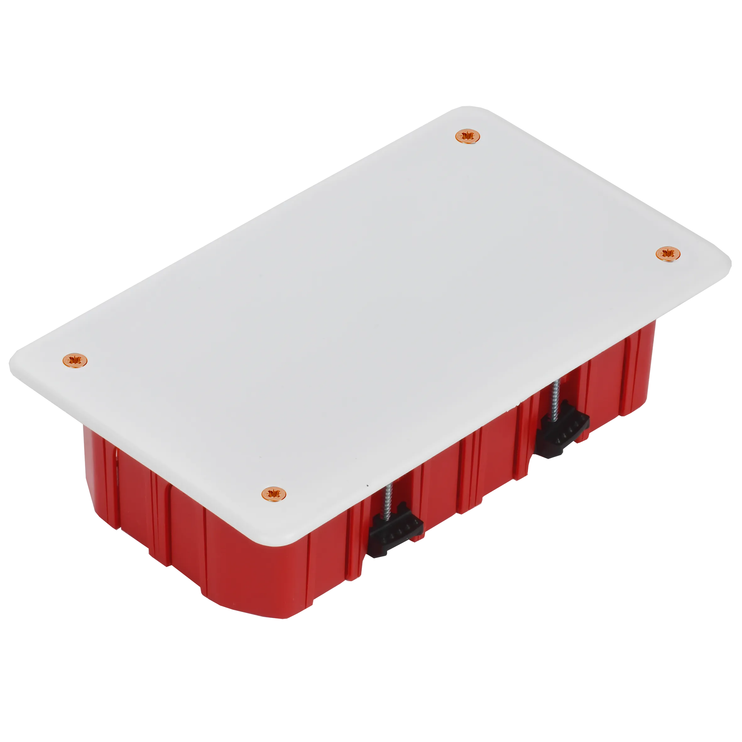 Коробка распаячная КМ41026 для полых стен безгалогенная (HF) 172х96х45мм с саморезами пластиковыми лапками с крышкой IEK - Фото 5