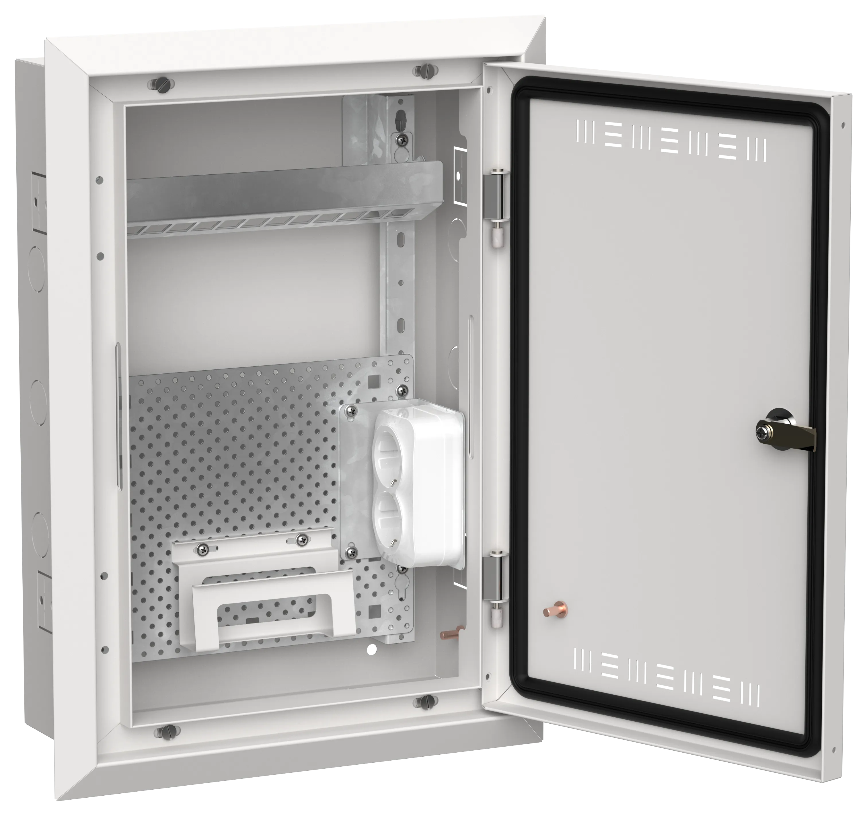 TITAN 5 Корпус мультимедиа ЩРв-24 (1х24) 505х365х130мм IP30 белый IEK TI5-51-V-024-30