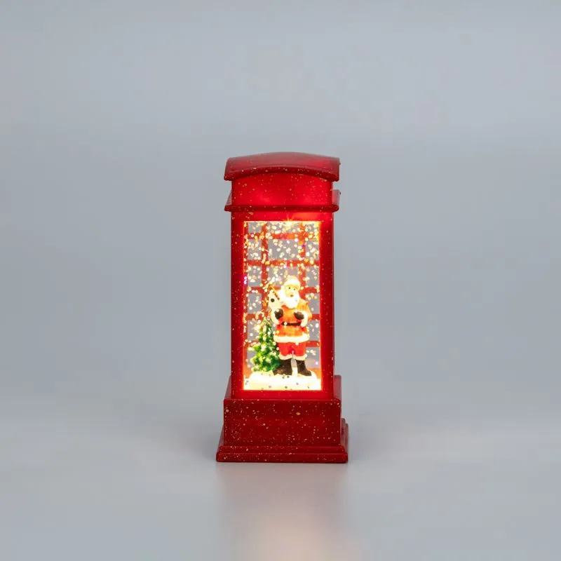Светильник декоративный (фигура) Телефонная будка с эффектом снегопада и подсветкой NEON-NIGHT - Фото 3