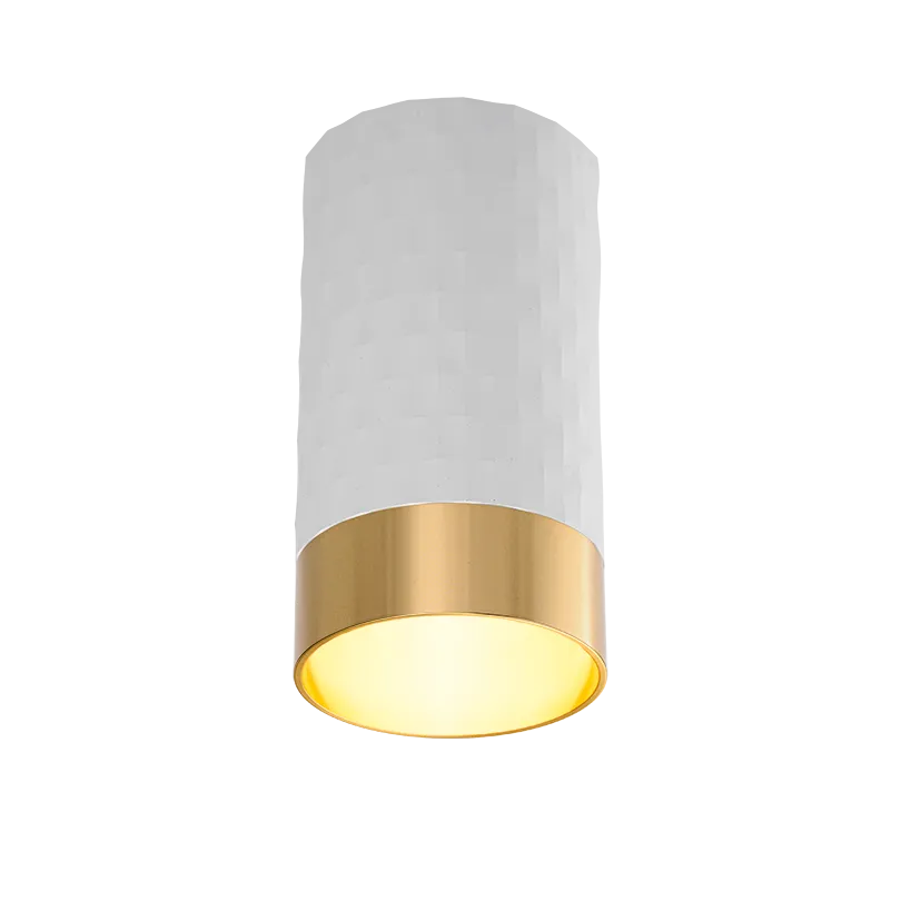 Накладной светильник WOLTA WSL-GU10/10WG IP20 под лампу GU10 Белый/золото CELLA D55x100 1/100 - Фото 4