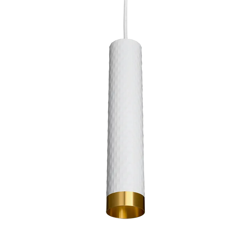 Подвесной светильник WOLTA WSL-GU10/P10WG IP20 под лампу GU10 Белый/золото CELLA D55x280 1/20 - Фото 5