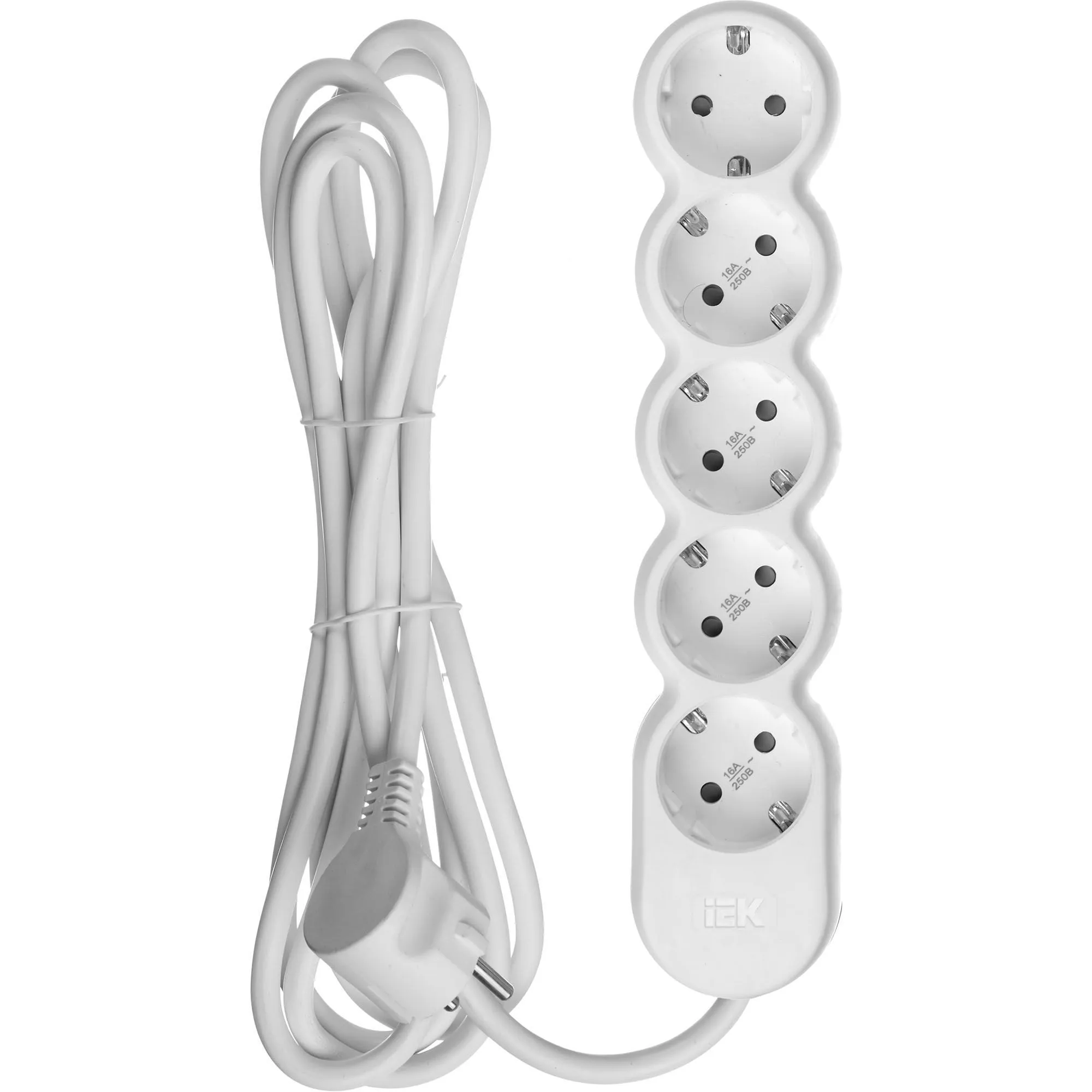 Удлинитель У05 5 мест с заземлением 3м 3х1,5мм2 16А/250В UNO IEK - Фото 5