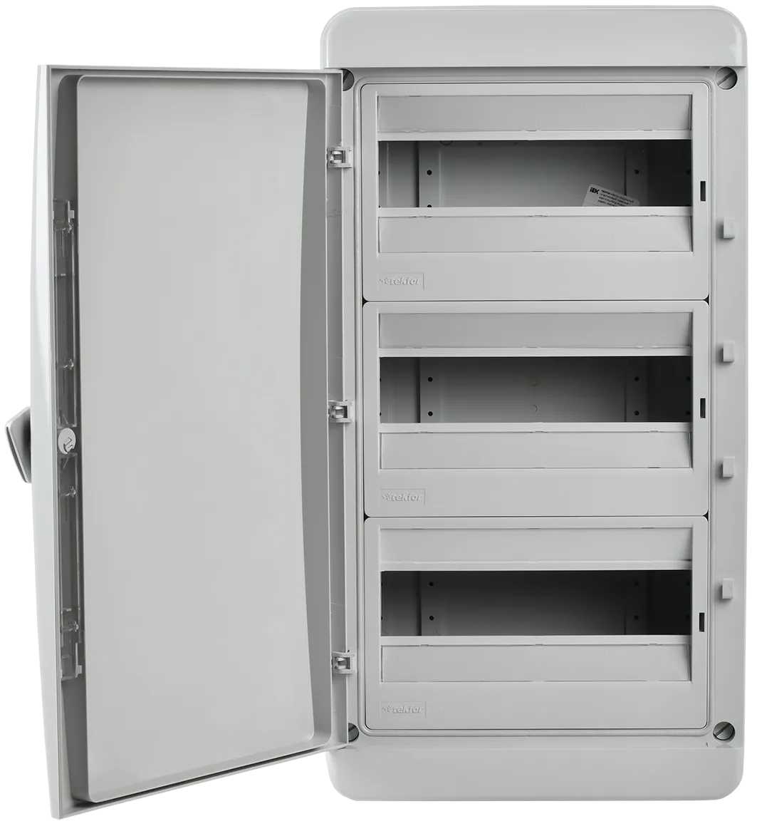 TEKFOR Корпус пластиковый КМПн-36 IP65 серая непрозрачная дверь IEK - Фото 2