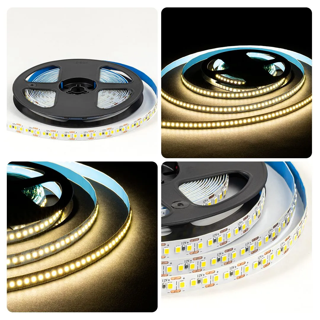 Светодиодная лента 12В, 14,4Вт/м, smd2835, 180д/м, IP20, 19Лм/чип, ширина подложки 10мм, 5м, д/б, 40 - Фото 6