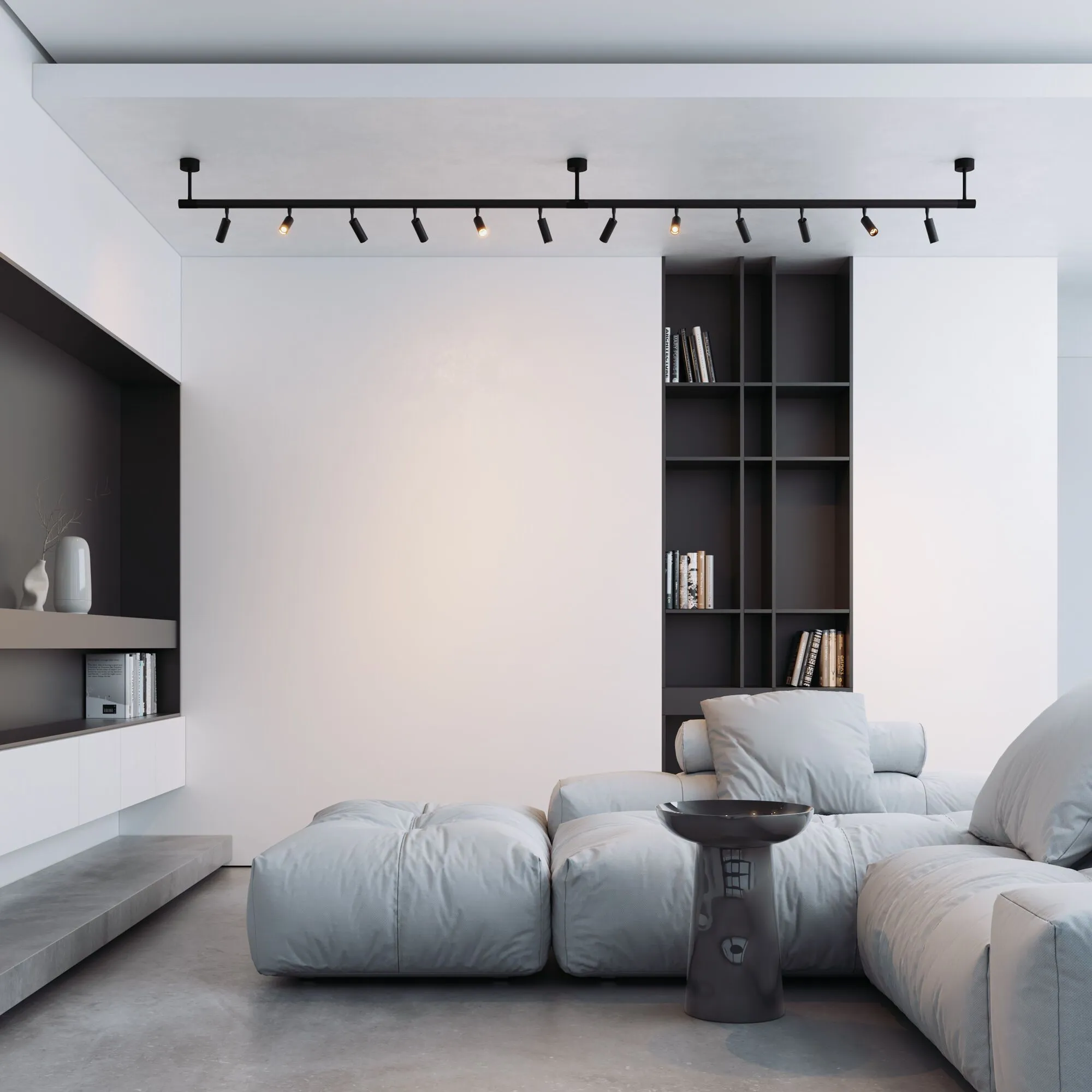 Module System Декоративная гибкая стойка с питанием (черный) - Фото 5