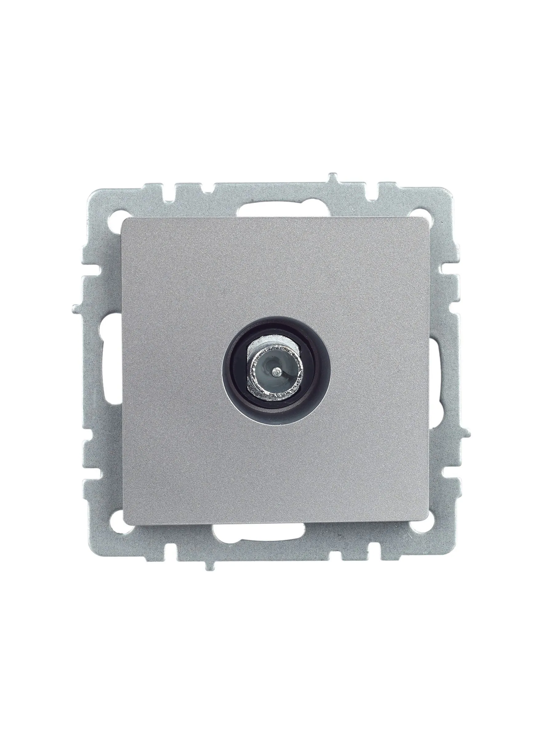 BRITE Розетка TV проходная РТВ10-0-БрА алюминий IEK - Фото 7