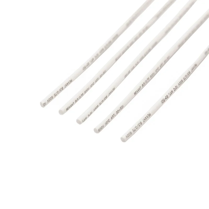 Трубка термоусаживаемая ТУТ нг 1,5/0,75мм, белая, упаковка 50 шт. по 1м REXANT - Фото 3