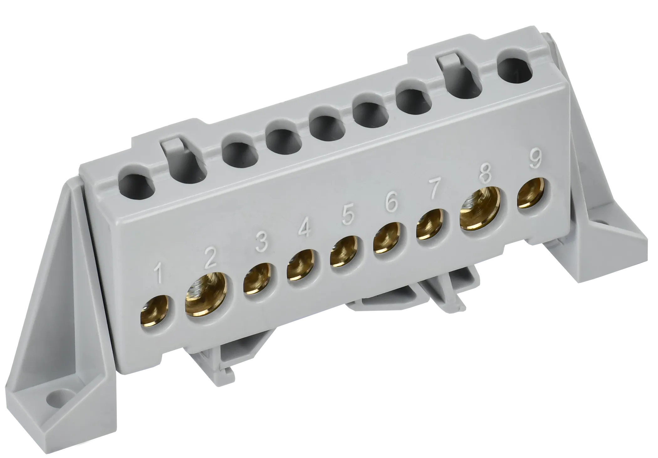 TEKFOR Шина L "фаза" в комбинированном DIN-изоляторе "Стойка" 8х12-9-Ср IEK