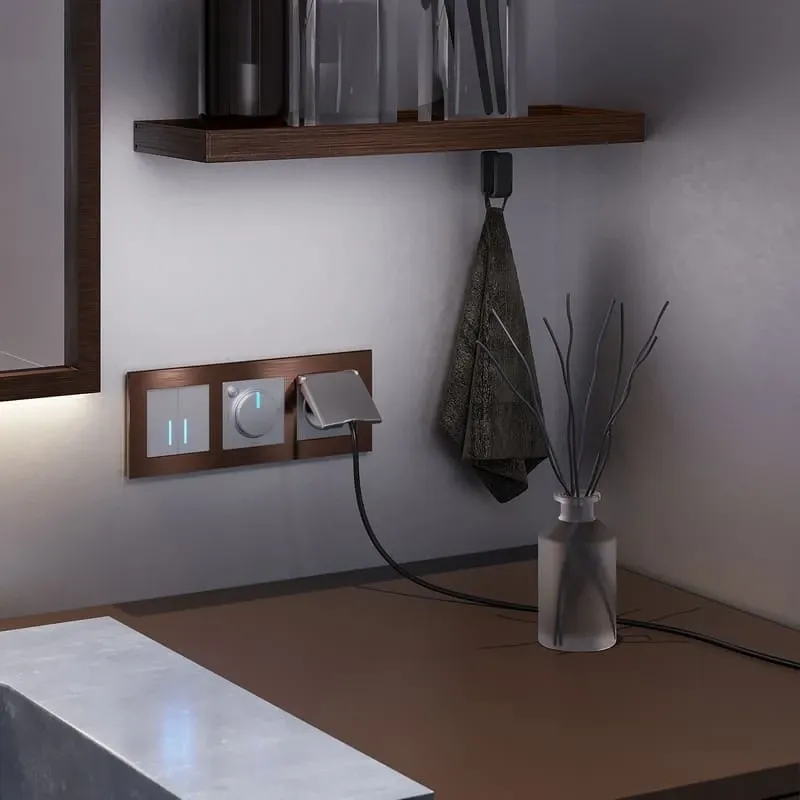 Рамка на 3 поста Aluminium (коричневый алюминий) Werkel - Фото 3