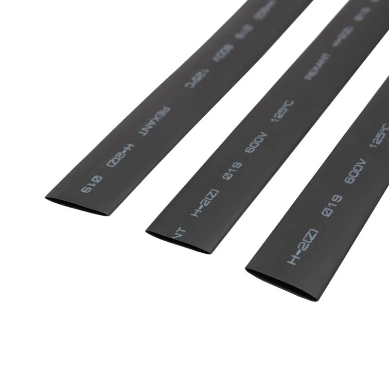 Трубка термоусаживаемая ТУТ нг 19,0/9,5мм, черная, упаковка 10 шт. по 1м REXANT - Фото 3