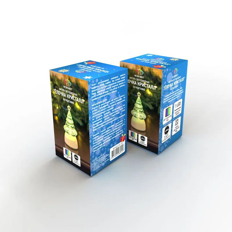 Фигура светодиодная на подставке Ёлочка Кристалл, RGB - Фото 3