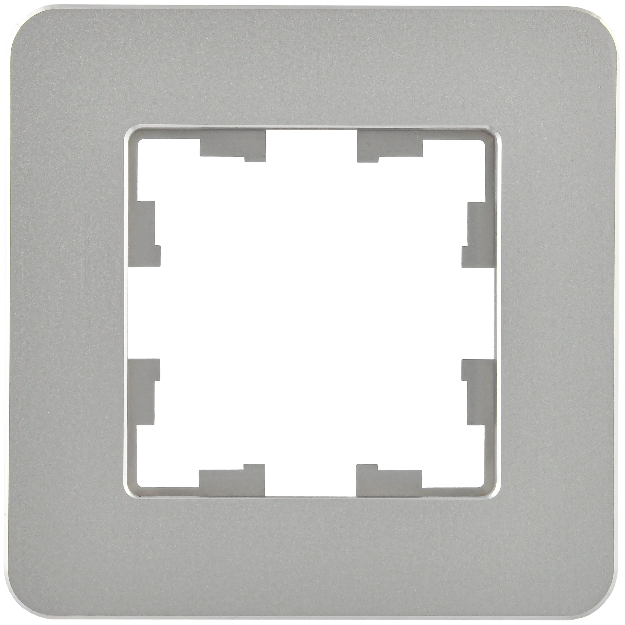 BRITE Рамка 1-местная РУ-1-1-Бр металл алюминий RE IEK - Фото 7