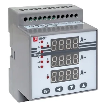 AD-G33 цифровой на DIN трехфазный EKF PROxima (без поверки