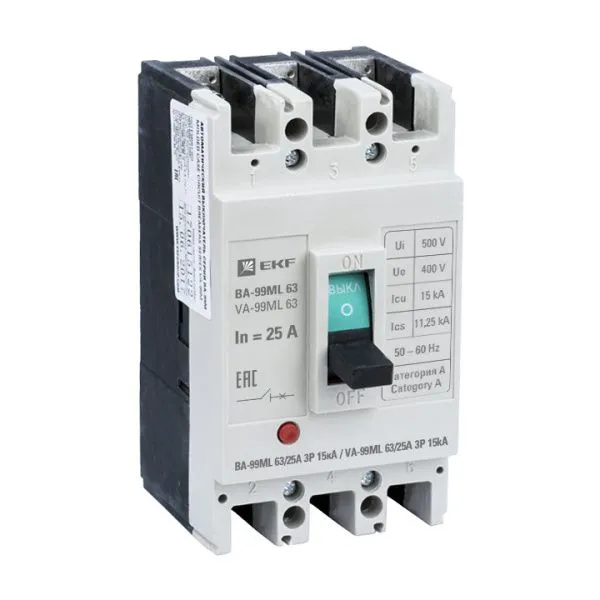 ВА-99МL   63/25А 3P 15кА EKF Basic - Фото 3